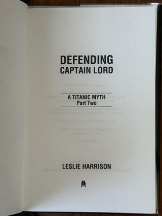 Defending Captain Lord